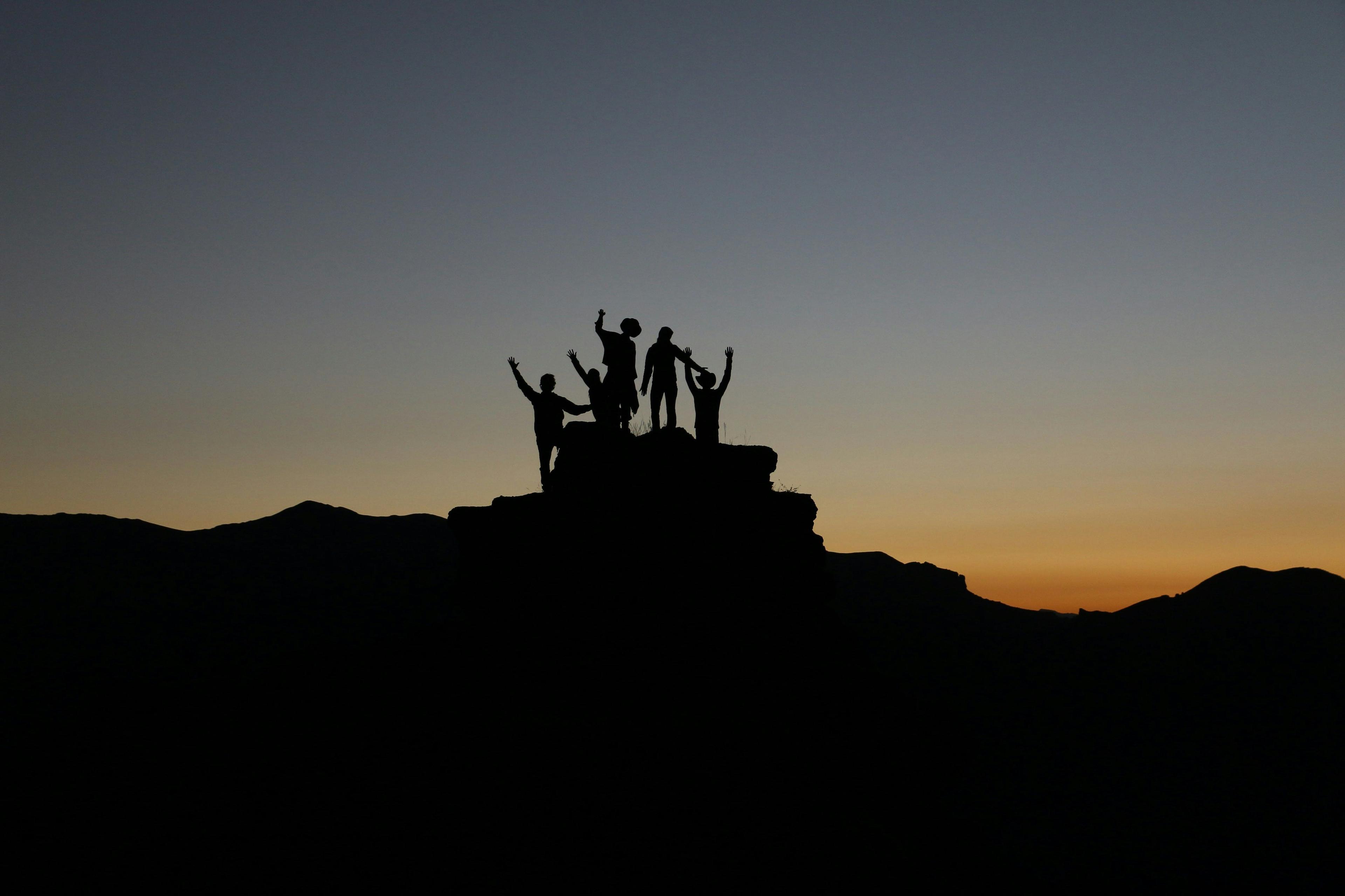 People on mountain